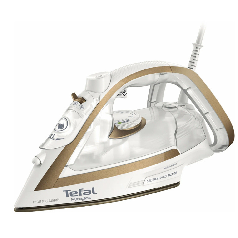 Утюг Tefal Puregliss FV8042E0, белый/медный