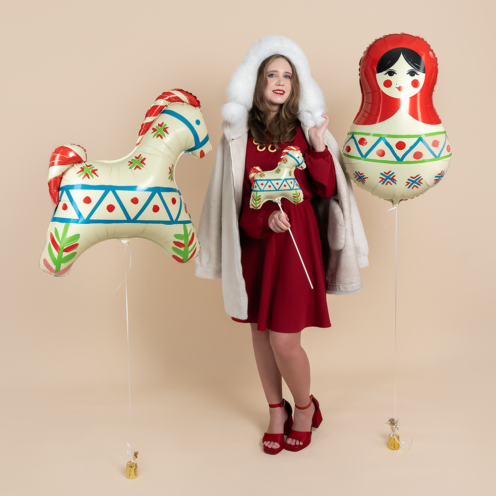 Фигура Матрешка Русский узор (31''/79 см)