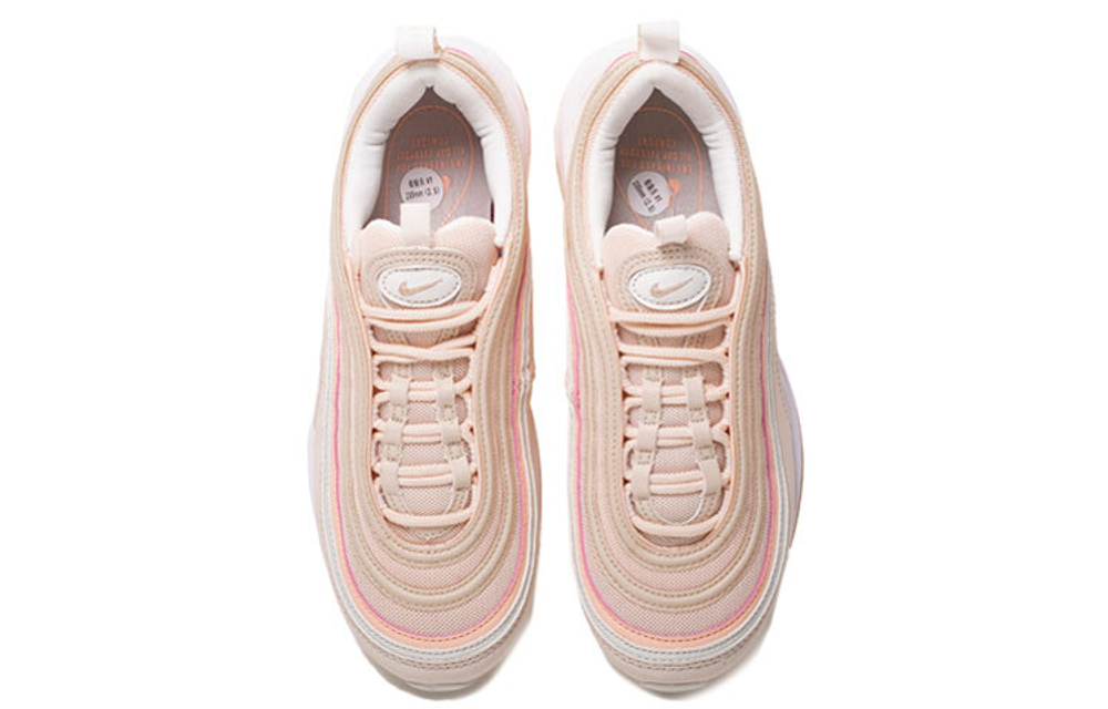 Nike Air Max 97 retro non-slip lightweight low-top air cushion casual running shoes women's off-white powder