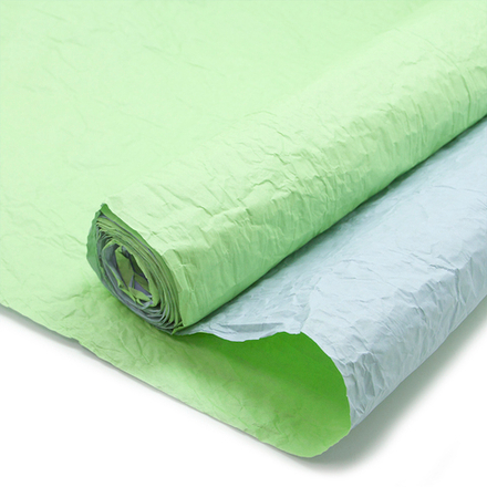 Упаковочная жатая бумага (0,7*5 м) Эколюкс, Салатовый/Сиреневый, 1 шт.