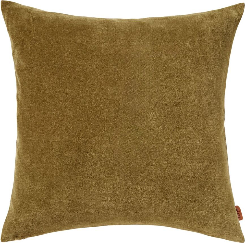 Декоративная подушка Ferm Living, Senti, 50 50 см, хлопок, зелёная