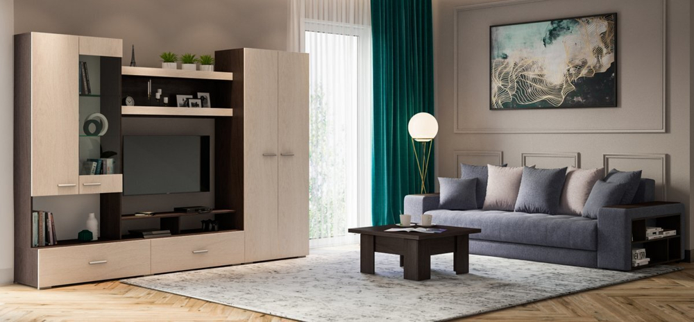 Стенка Виго венге, дуб