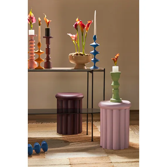 Столик приставной Vivlend, Ø34х46 см, сливовый