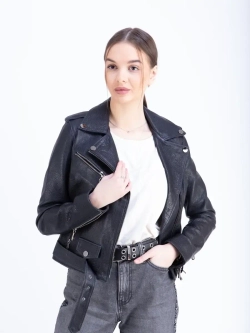 Косуха кожаная куртка женская Турция