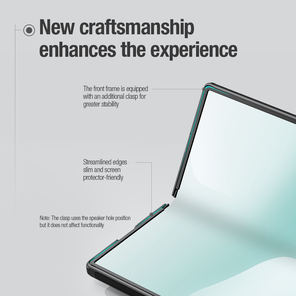 Усиленный двухкомпонентный чехол от Nillkin для Samsung Galaxy Z Fold 7, серия Super Frosted Shield Fold