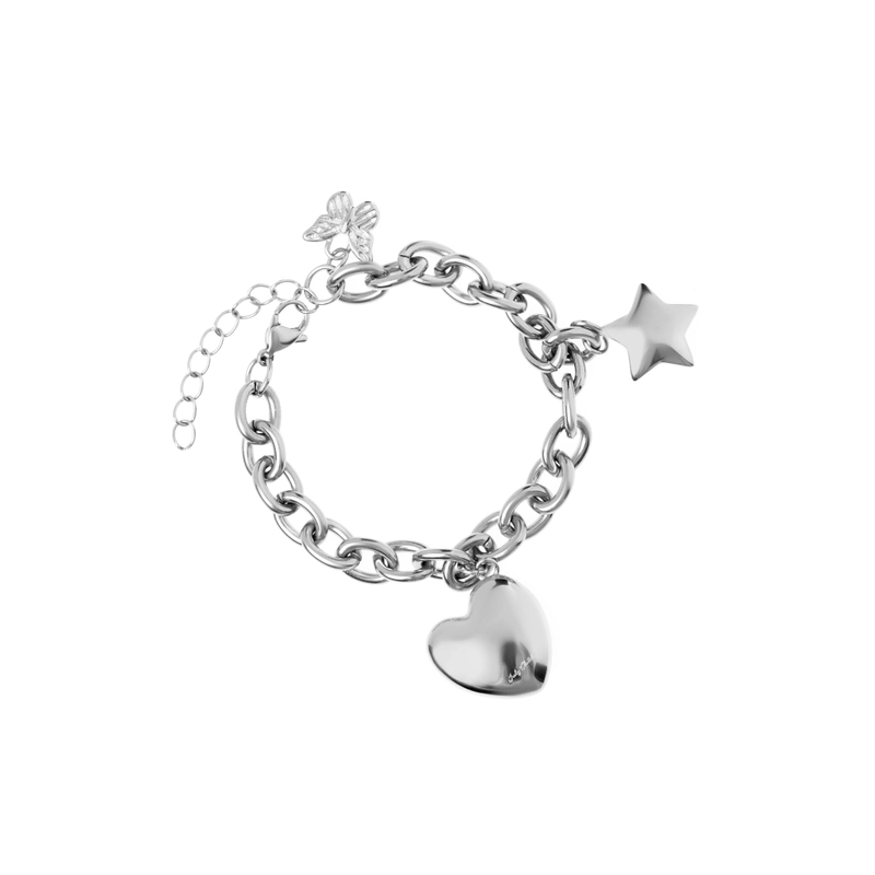 Браслет Цепочка Ромашек – Серебро