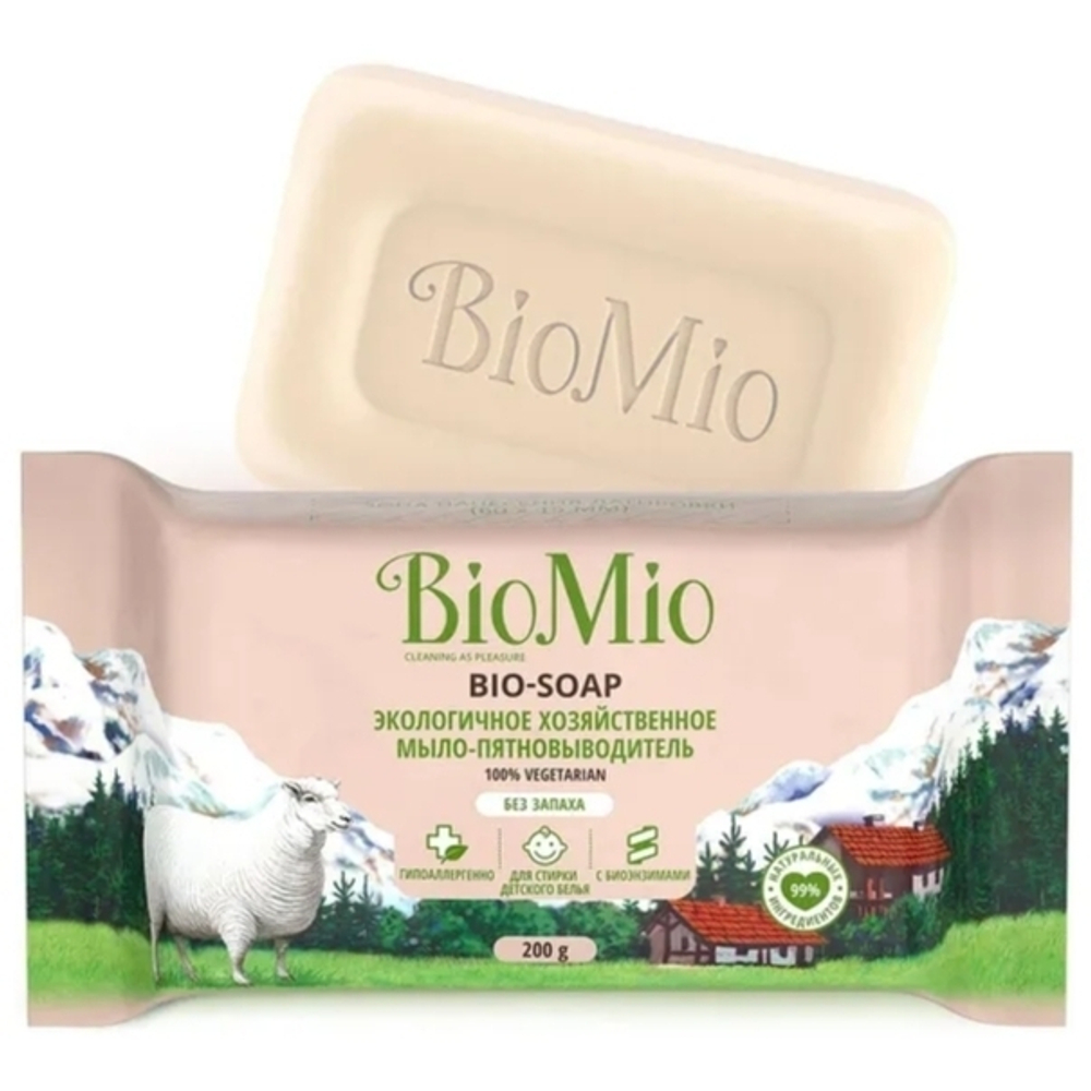 BIOMIO мыло хоз. без запаха 200 г 8148021