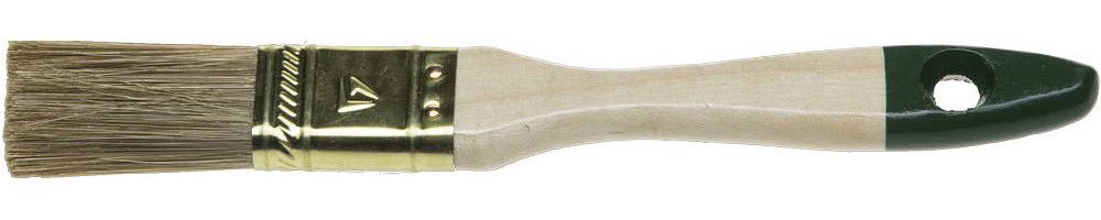 Кисть плоская STAYER ″LASUR-STANDARD″, смешанная (натуральная и искусственная) щетина, деревянная ручка, 25мм