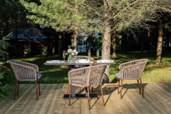 "Каффе Дабл" обеденная группа на 4 персоны, цвет "дуб"