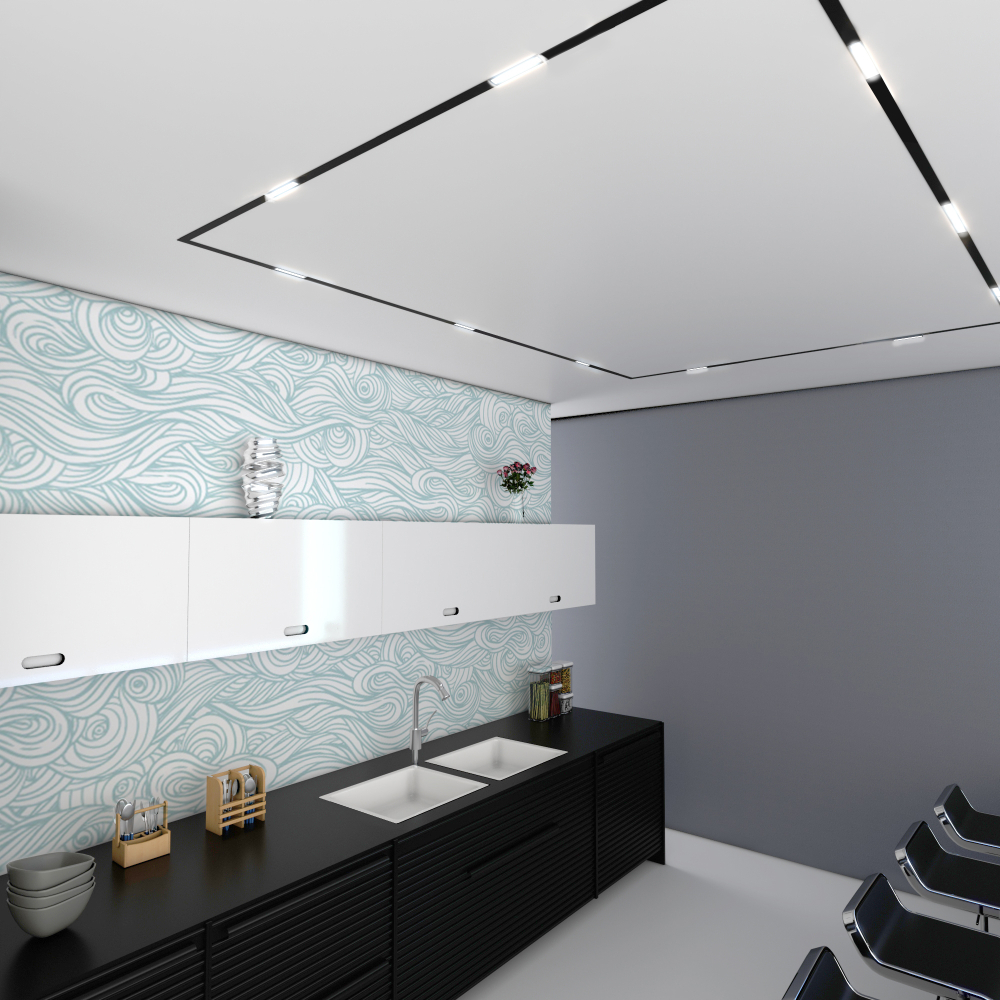 Магнитный трековый светильник Slim Magnetic WL01 6W 4200K (черный) 85007/01