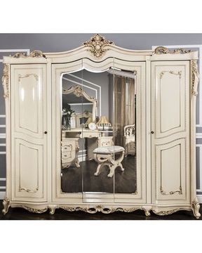 Шкаф  ДЖОКОНДА 5-ти ств.  крем глянец