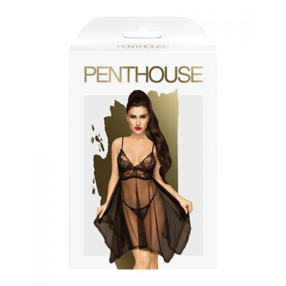 Пеньюар "Naughty doll" от Penthouse черный (L/XL)