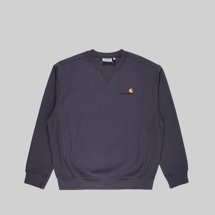 Толстовка мужская Carhartt WIP American Script Sweatshirt артикул:I025475_zeus - купить в магазине Дайс