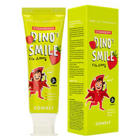 Детская гелевая зубная паста c Ксилитом и вкусом Клубники Consly Dino's Smile Kids Gel Toothpaste with Xylitol and Strawberry 60г