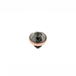 Шарм Qudo Bottone Black Diamond 8 мм 680111 BW/RG