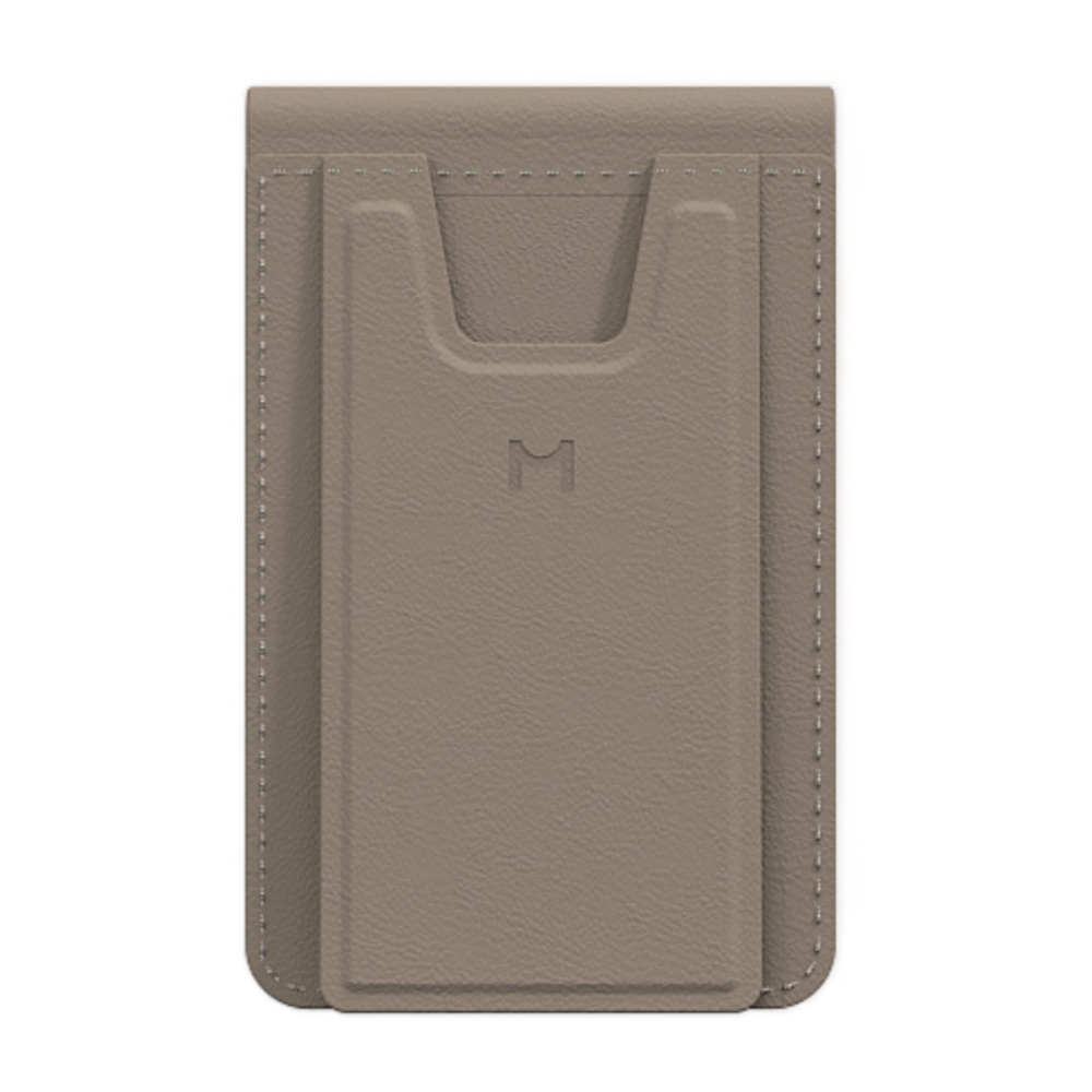 Кожаный чехол-бумажник MagSafe с подставкой Magssory Vlog Wallet Гибридный картхолдер-штатив из полиуретановой кожи. Вмещает до пяти карт
