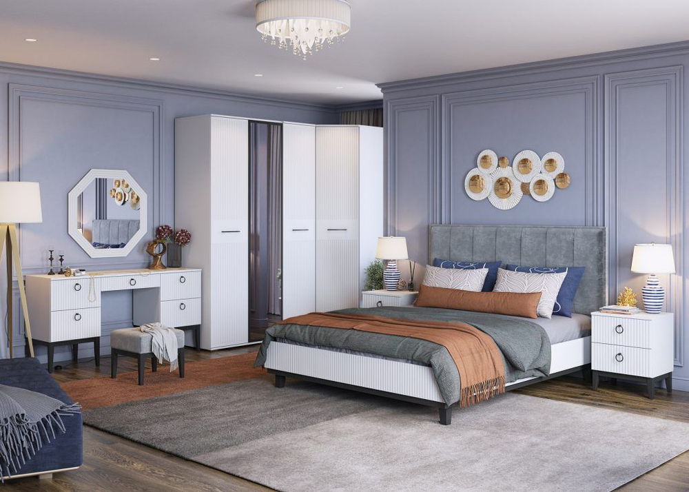 Тумба под телевизор подвесная Белое сияние/Белый бриллиант , Шарлиз, 180х44,6х25 см