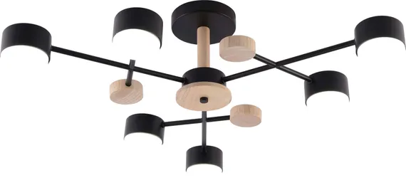 GX3753-6 BK+WOOD (1) Люстра RL