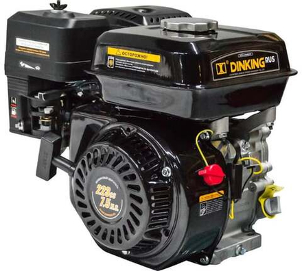 Двигатель DK170F-1-C(Q) 7.5 л.с., 19 мм вал, ручной стартер, датчик масла Dinking ДВИ093