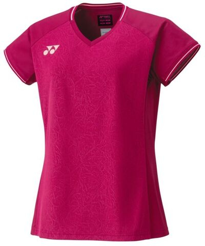 Женская теннисная футболка Yonex T-Shirt Crew Neck - reddish rose
