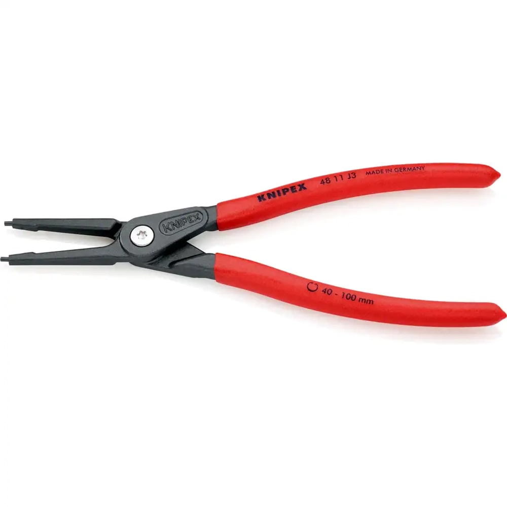 Прецизионные щипцы для стопорных колец черненая 225 мм Knipex 48 11 J3 SB
