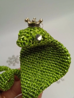 Вязаная игрушка "Змейка"