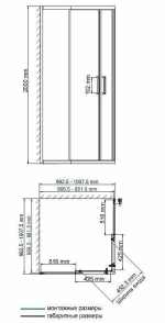 Душевой уголок WasserKRAFT Main 41S19 100x100
