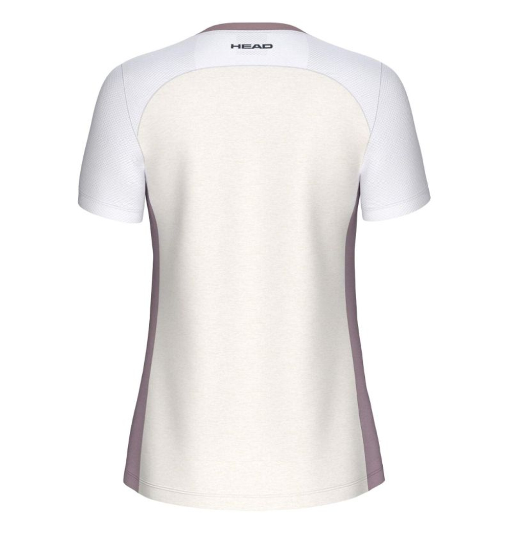 Женская теннисная футболка Head Play Tech - creamy