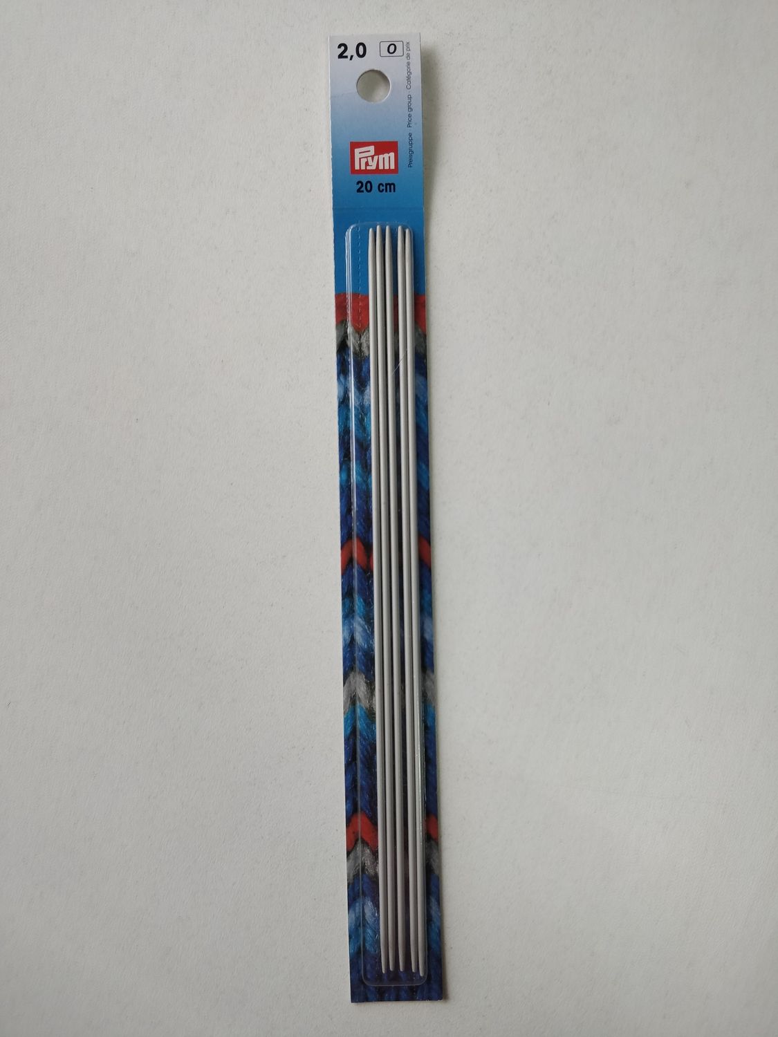 Prym чулочные спицы 20см алюминий, размеры в ассортименте