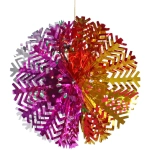 Украшение фольгированное «Снежный шар» d-30 см, Мультицвет