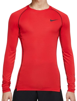 Термобелье Nike Pro Dri-Fit Tight Top LS M - university red/black/black