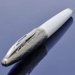 Ручка-роллер Waterman Carene, цвет: Contemporary white ST, стержень: Fblck