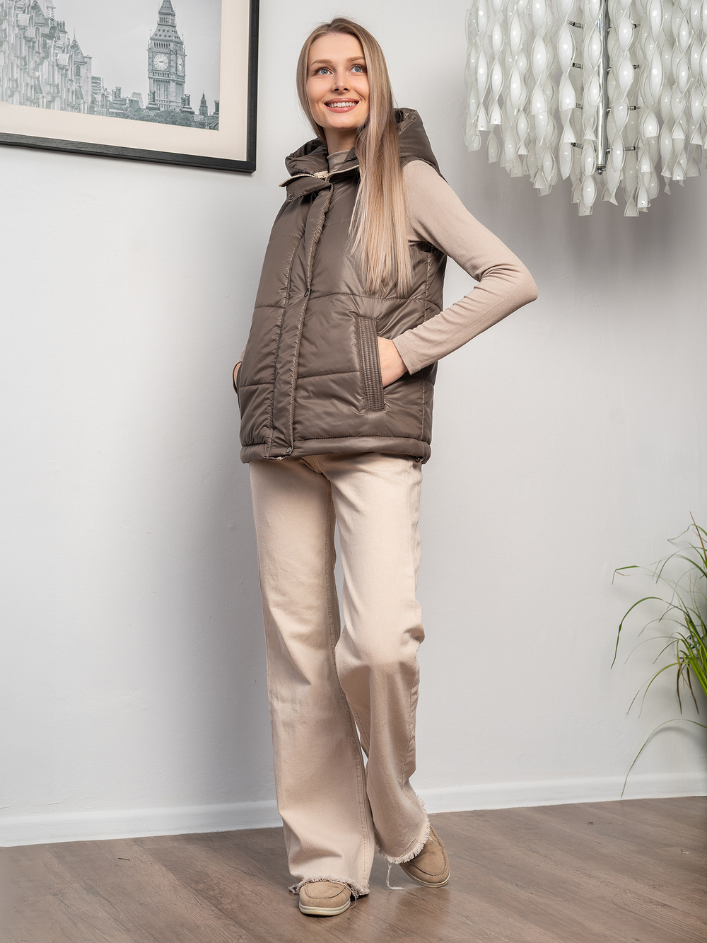 Жилет "Стар" кофе