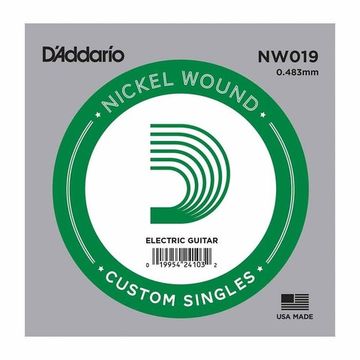 Струна одиночная для электрогитары D'ADDARIO NW019