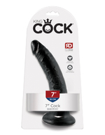 Фаллоимитатор King Cock 7" Cock - Черный Pipedream 550223PD
