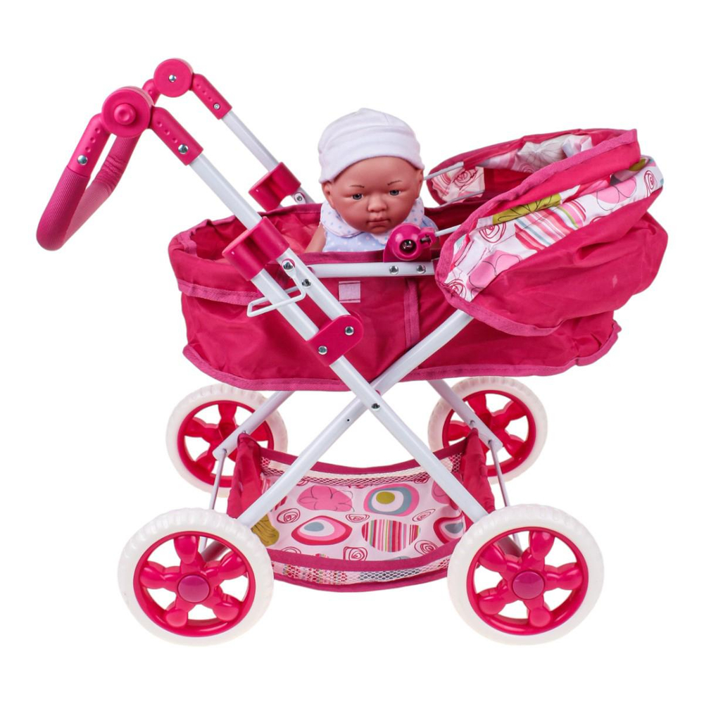 Коляска для куклы лежачая, пакет FL8137