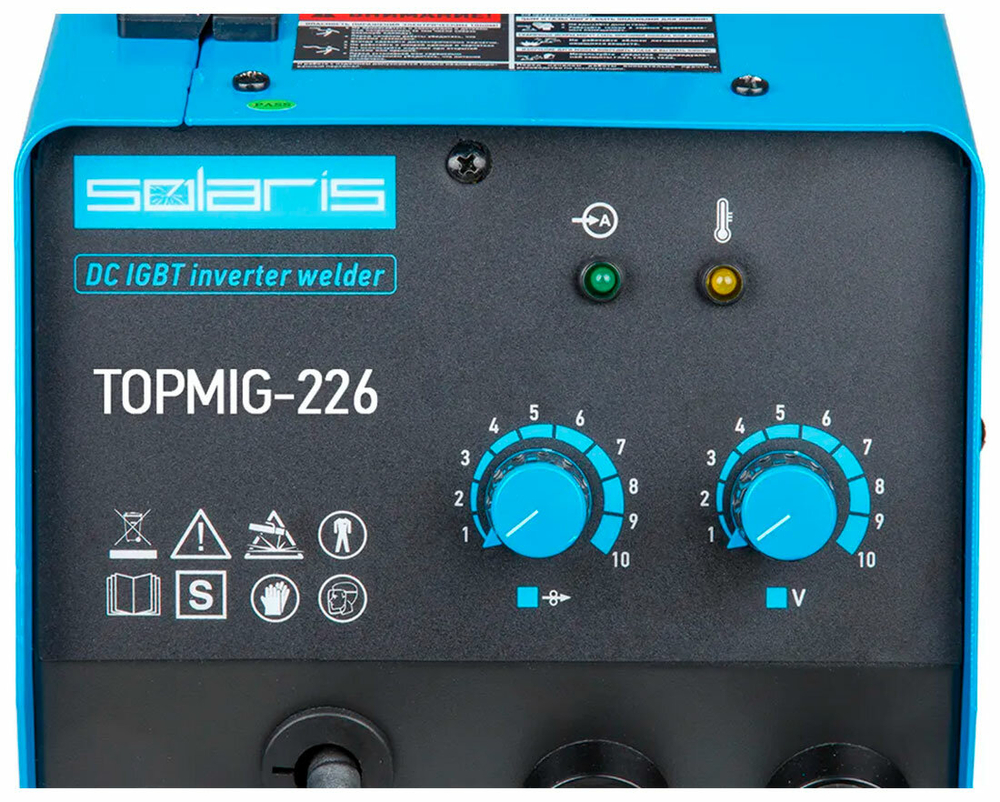 SOLARIS Полуавтомат сварочный с горелкой 3 м 6.16 кВт TOPMIG-226WG3