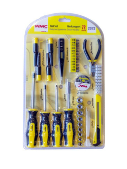 Набор инструментов 72пр. 1/4'' WMC TOOLS WMC-2072