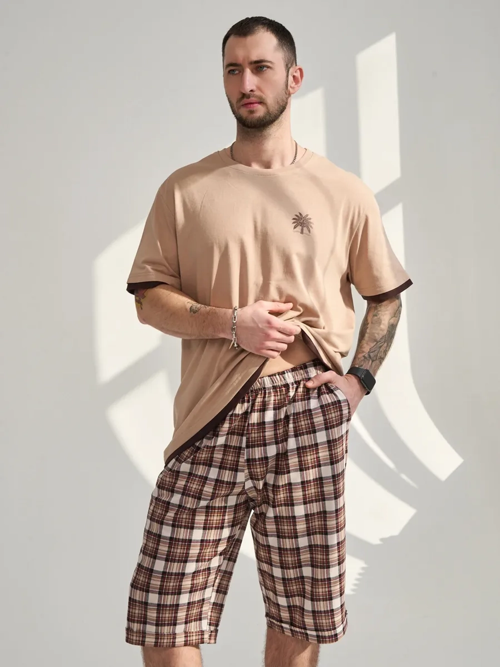 Комплект мужской "Пальма" (бриджи)