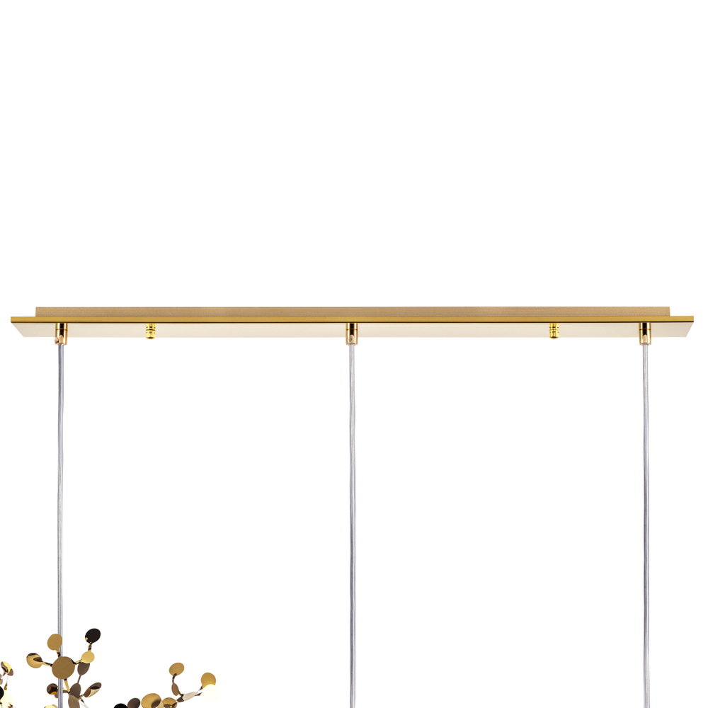 L3PL721132 Подвес тройной линейный EXTRA 3x3x5W(led) G9  (721132 - 3 + 572122 -1) ЗОЛОТО