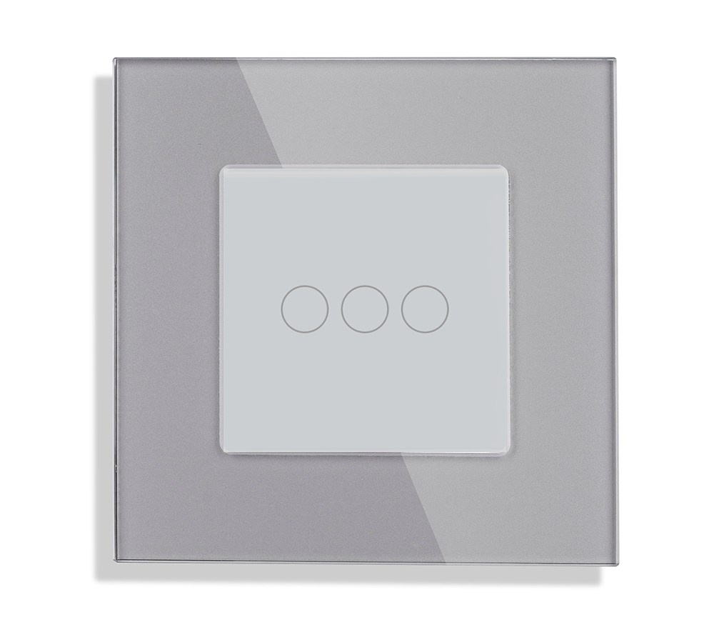 Стеклянная панель для рамки 3KL-GY 47*47мм СЕРЫЙ