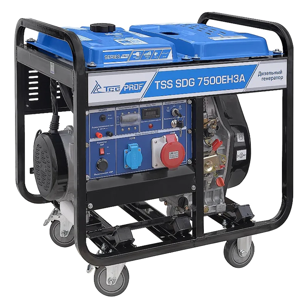 ТСС SDG 7500EH3A дизель генератор с блоком АВР ТСС С 9000D/400 100027/190034