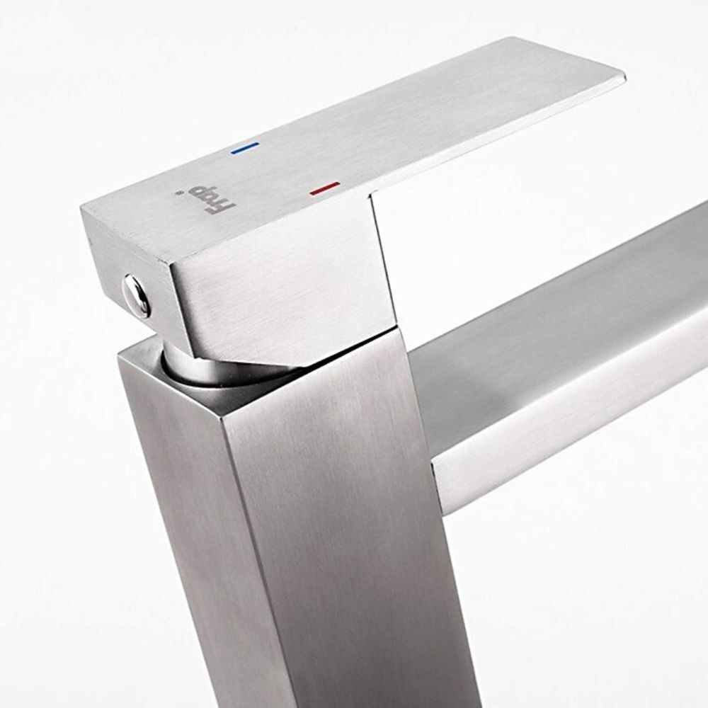 Смеситель для раковины, Frap, корот изл, с картриджем, нерж, F10802-2