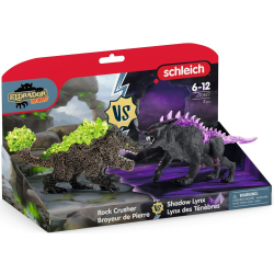 Schleich Eldrador Creatures - Теневая рысь против каменного зверя 70827 / артикул   70827  / GTIN 4059433709260