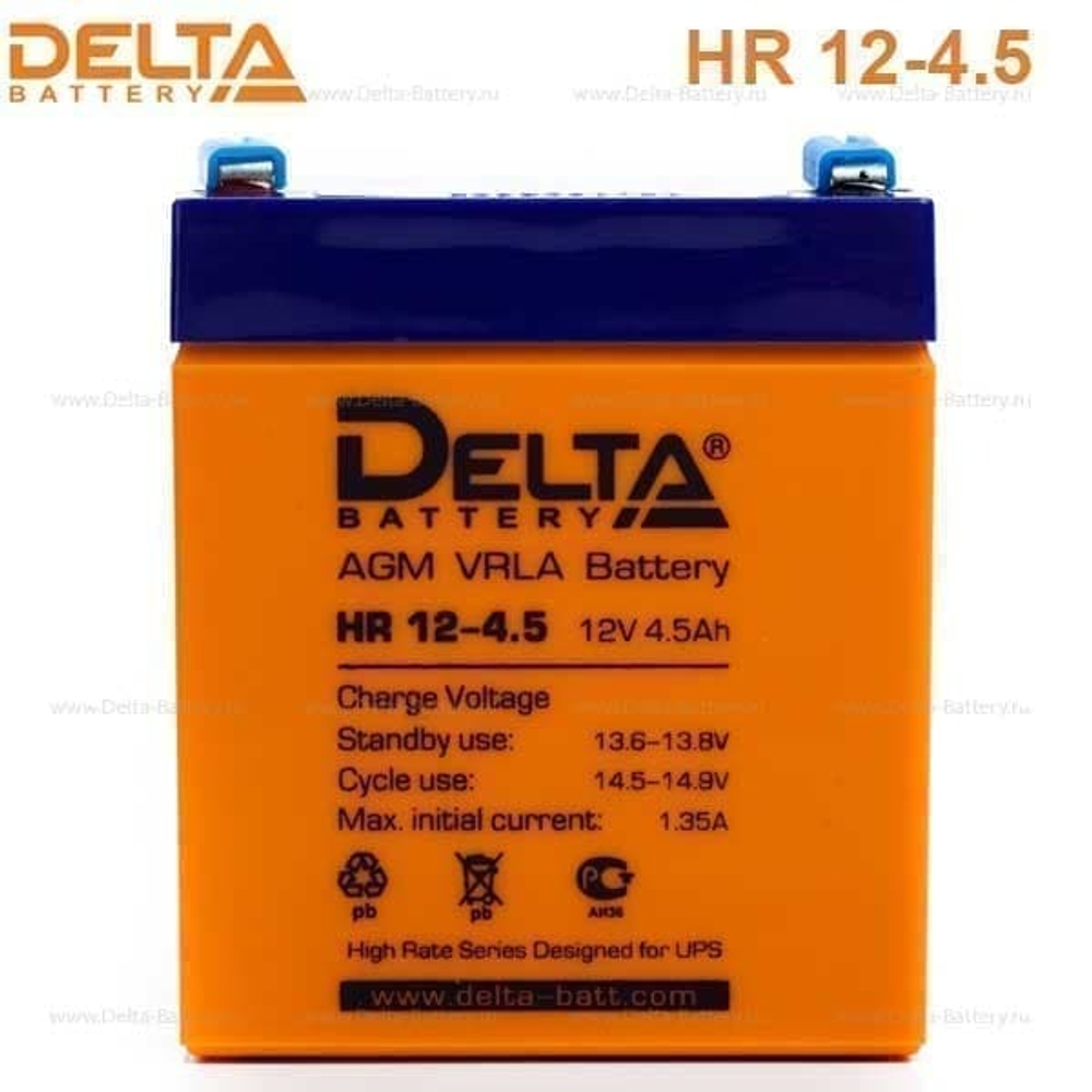 Аккумуляторная батарея Delta HR 12-4.5 (12V / 4.5Ah)