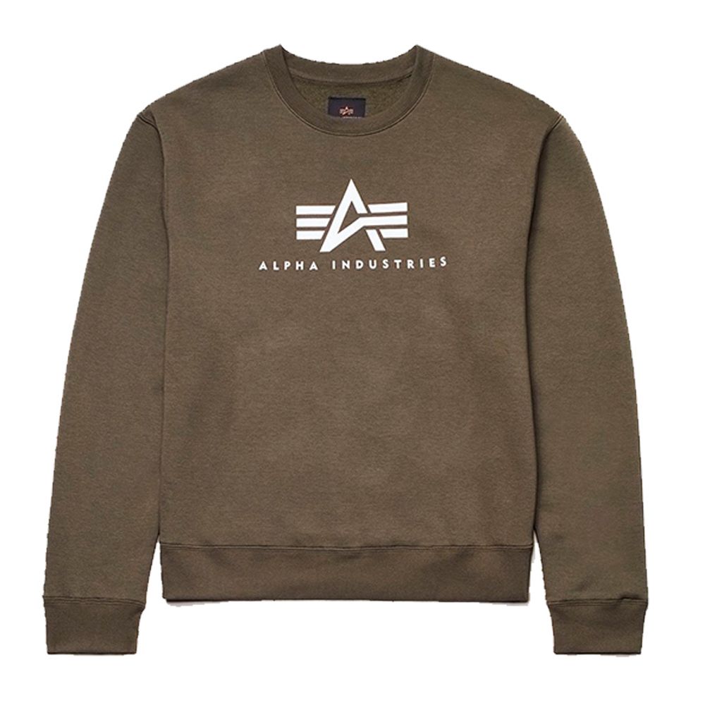 Свитшот Alpha Industries Basic Logo Sweatshirt Зеленый