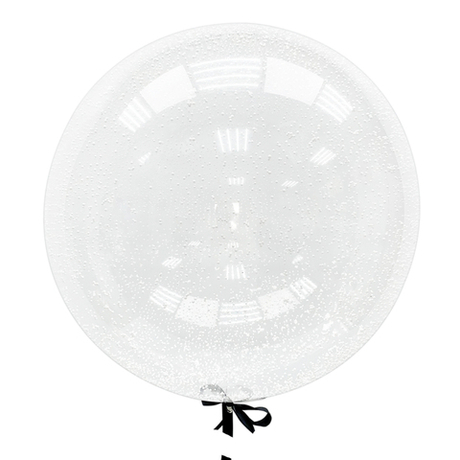 Шар-сфера Баблс (deco-bubbles) с конфетти, белый пенопласт