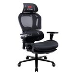 Кресло ATRONE (АТРОН) "Optimus ER-707", адаптивный механизм со слайдером, сетка, черный/серый, 532967