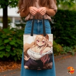 Сумка шоппер с принтом Эта фарфоровая кукла влюбилась