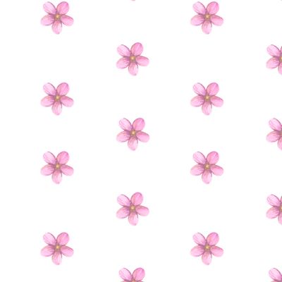 Розовые акварельные цветы